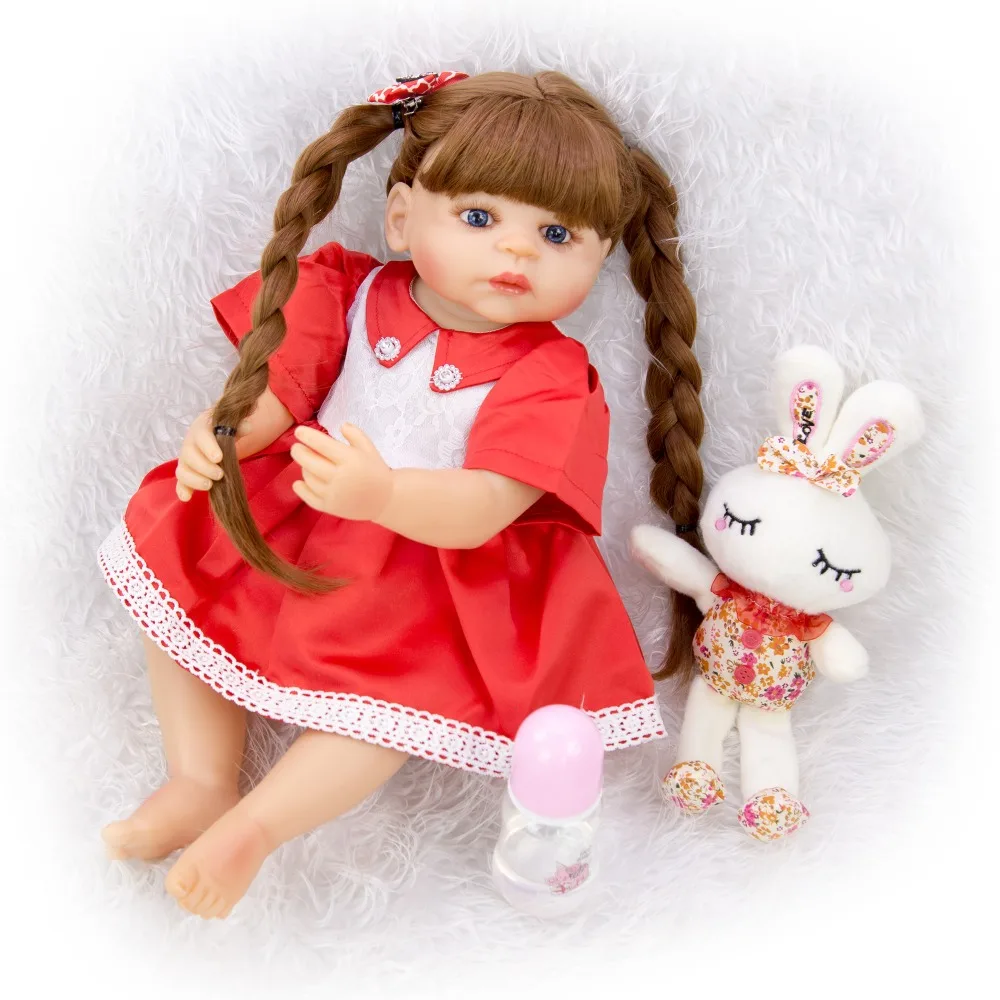 

Bebe reborn corpo de silicone inteiro девочка принцесса reborn Детские куклы игрушки для детей подарок playmate 22 дюймов 55 см