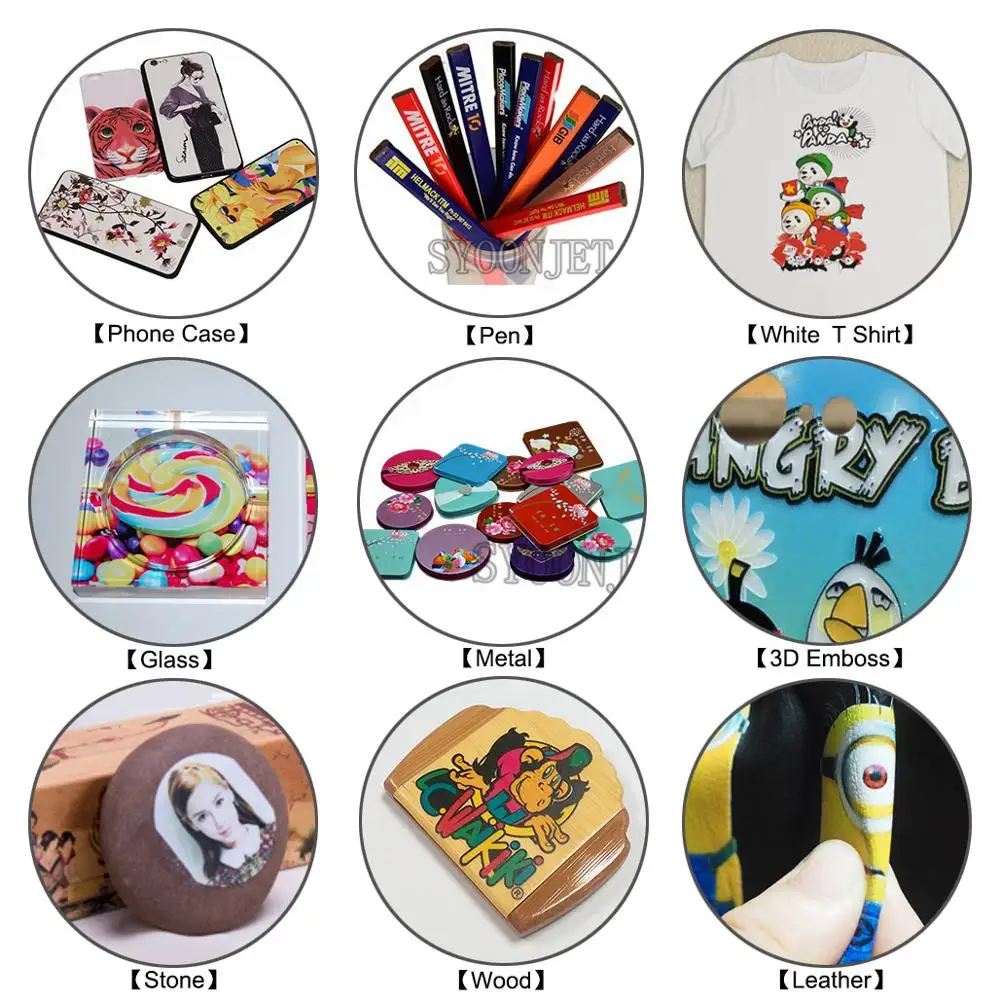 2020 Dual xp600 head 3360 UV syoonjet UV Flatbed printer with Touch screen &White ink circulation