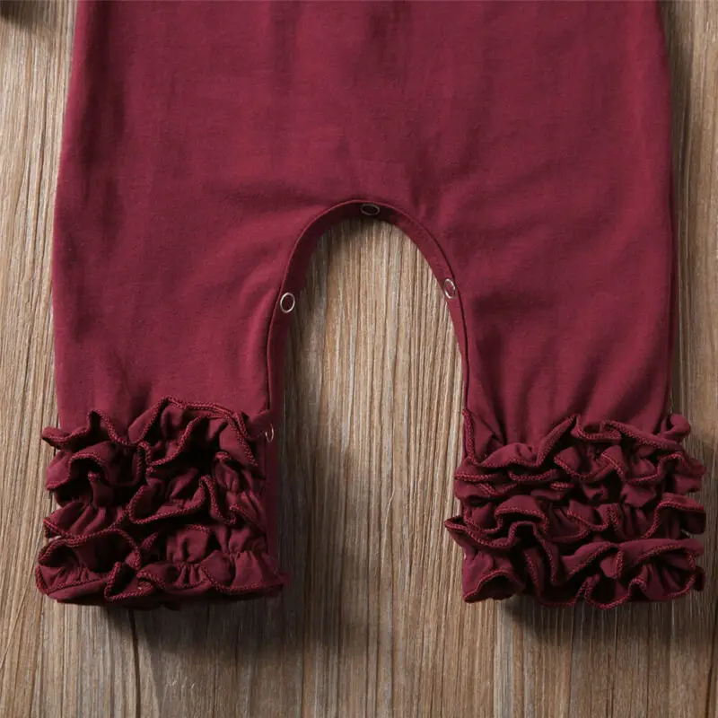 Детский однотонный комбинезон с длинным рукавом на осень/весну | Мать и ребенок