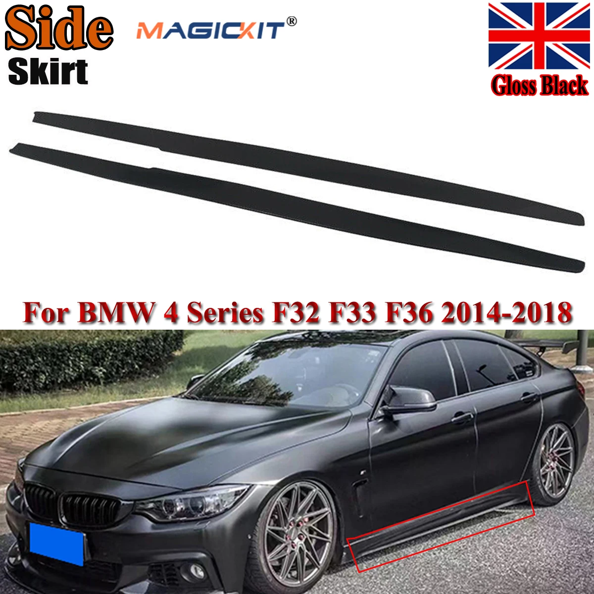 Сплиттер удлинитель MagicKit Gloss M Sport для 14 20 BMW F32 F33 F36 4 Series|Амортизаторы| |