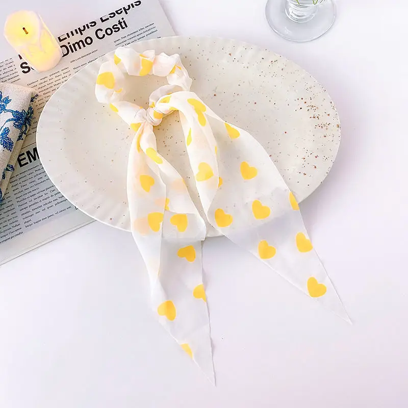 

2021 New Soft and Comfortable Hair Bands for Girls Heart Printed Princess Hairband Sweet Fabric Designer Hairband for Chindren