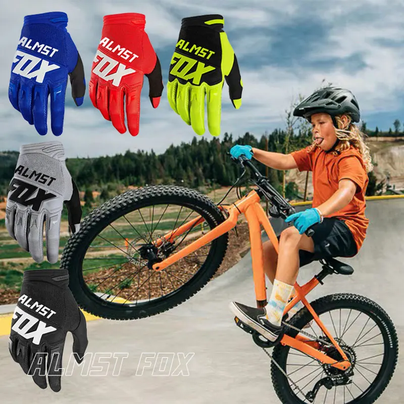 

2021 Children's Riding Bicycle Gloves Boys Girl Outdoor Sport Children Balance Bike Guantes DH Off-Road Motorcycle Racing Gloves
