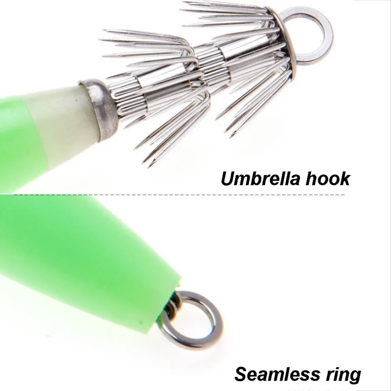 1 шт. светящаяся зеленая приманка-Крючок для кальмара рыболовная приманка