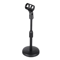 desktop microphone stand adjustable height disc microphone stand portable