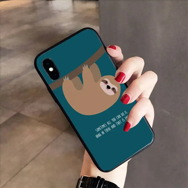 

Babaite Cute sloth cartoon Animals funny Phone Case Cover for samsunga30 s 40 s8 20 huaweinova7pro 8x honor 10i redminote8pro