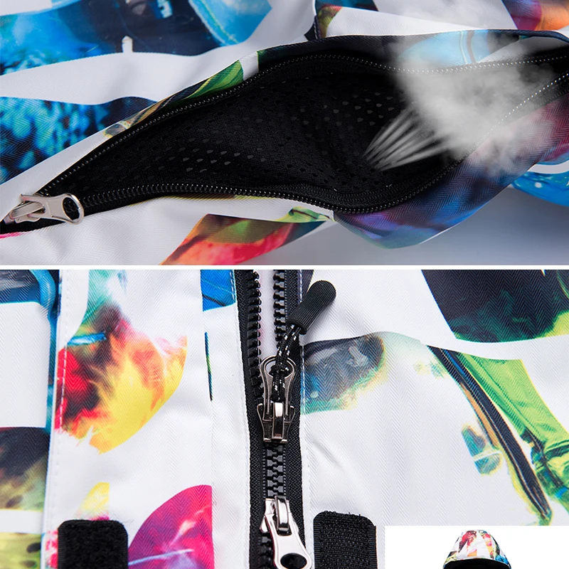 SAENSHING/Теплая Лыжная куртка + штаны на подтяжках для сноуборда водонепроницаемый