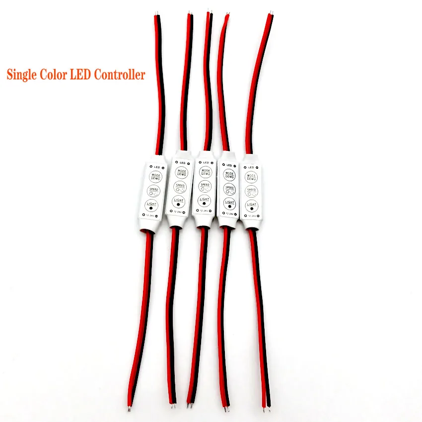 

DC 12V 24V 3*4A Mini Led Controller Dimmer Driver to Control Single Color Led Strip Light SMD 2835 3528 5050 5630 3014