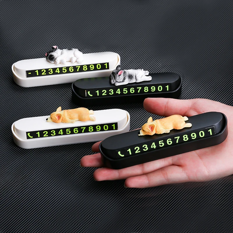 Светящийся портативный скрытый милый знак остановки собаки Временная