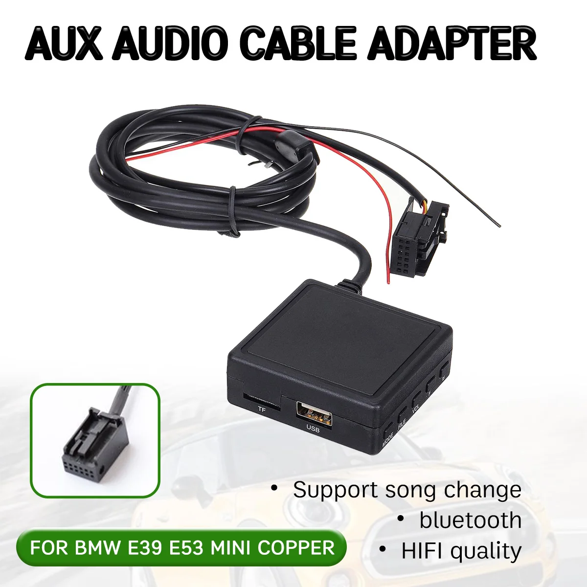 Bluetooth Aux-адаптер для приемника с USB микрофон громкая связь BMW E85 E86 Z4 2003-2008 E83 X3 MINI COOPER