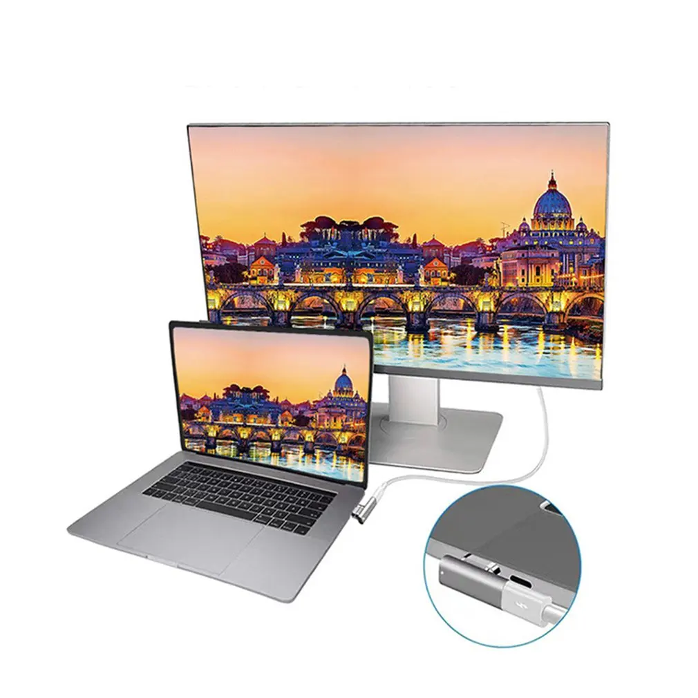

Magnetic USB C Adapter 24Pins Type C Connector Thunderbolt 3 PD 100W Fast Charging 40Gbp/s Converter for iPad MacBook Pro Switch