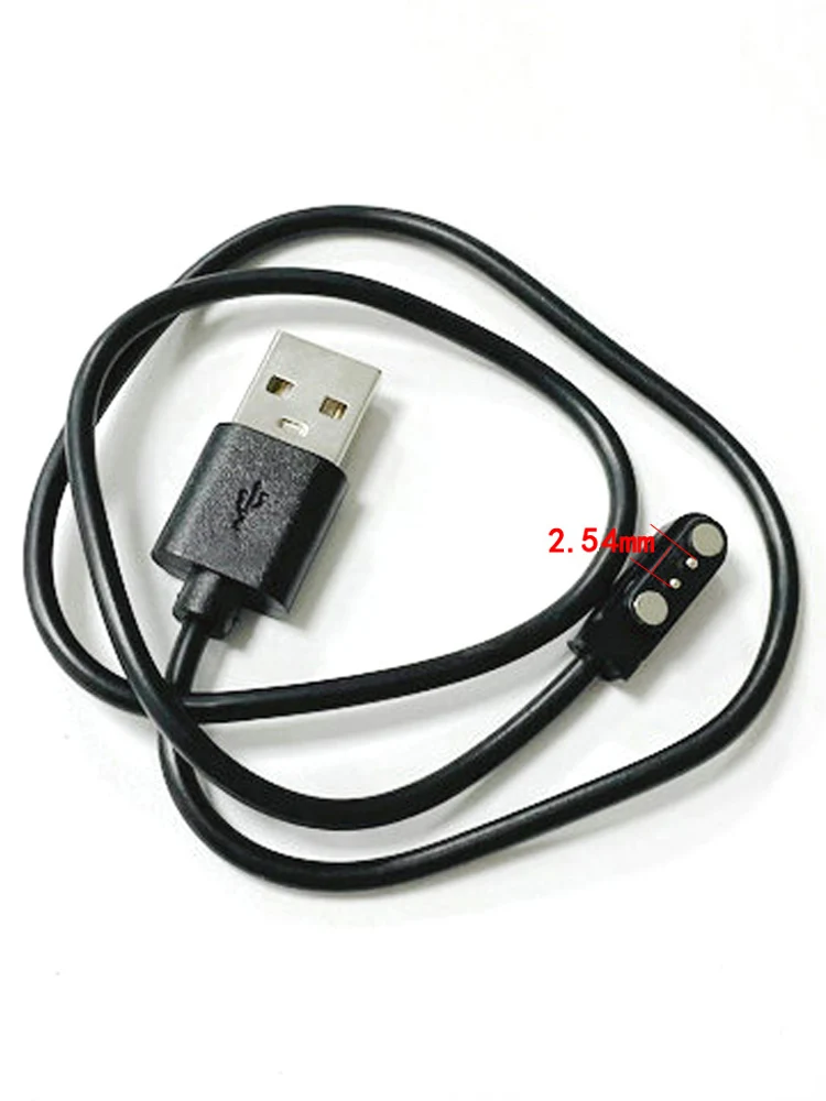 Магнитный зарядный кабель USB 2pin 2 54 шаг usb к pogo pin штекер для умных часов GT88 G3 KW18 Y3 GT68