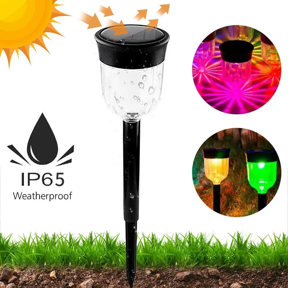 

Lawn Lamp Solar Garden Durable Light Sensor FashionWalkway Backyard Landscape Lights Eco-Friendly Lawn Light Atmosphere Walkway