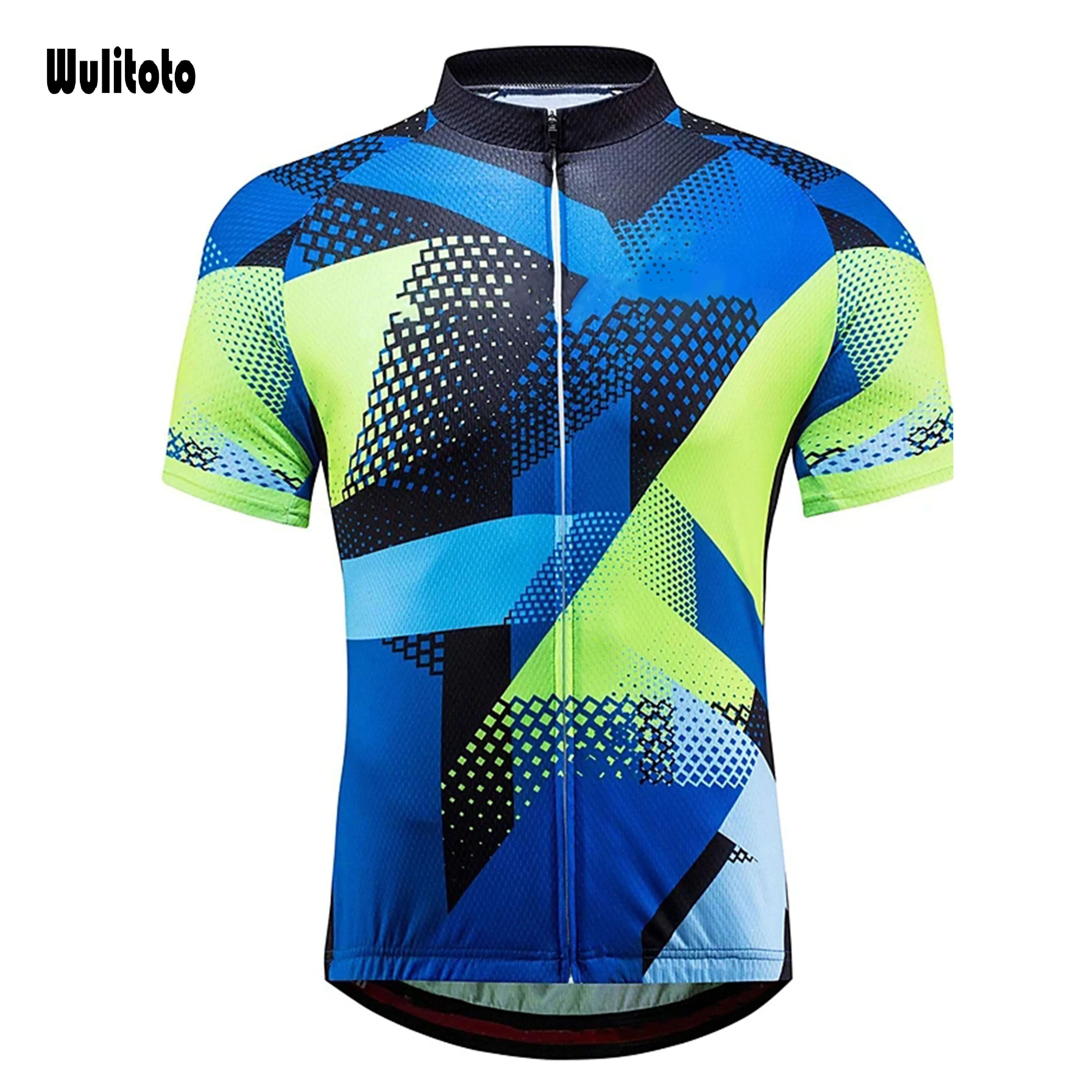 

2021 WULITOTO Summer Bicycle Top Shirt Short Sleeve MTB Jersey Sport Breathable Cycling Jersey for Men
