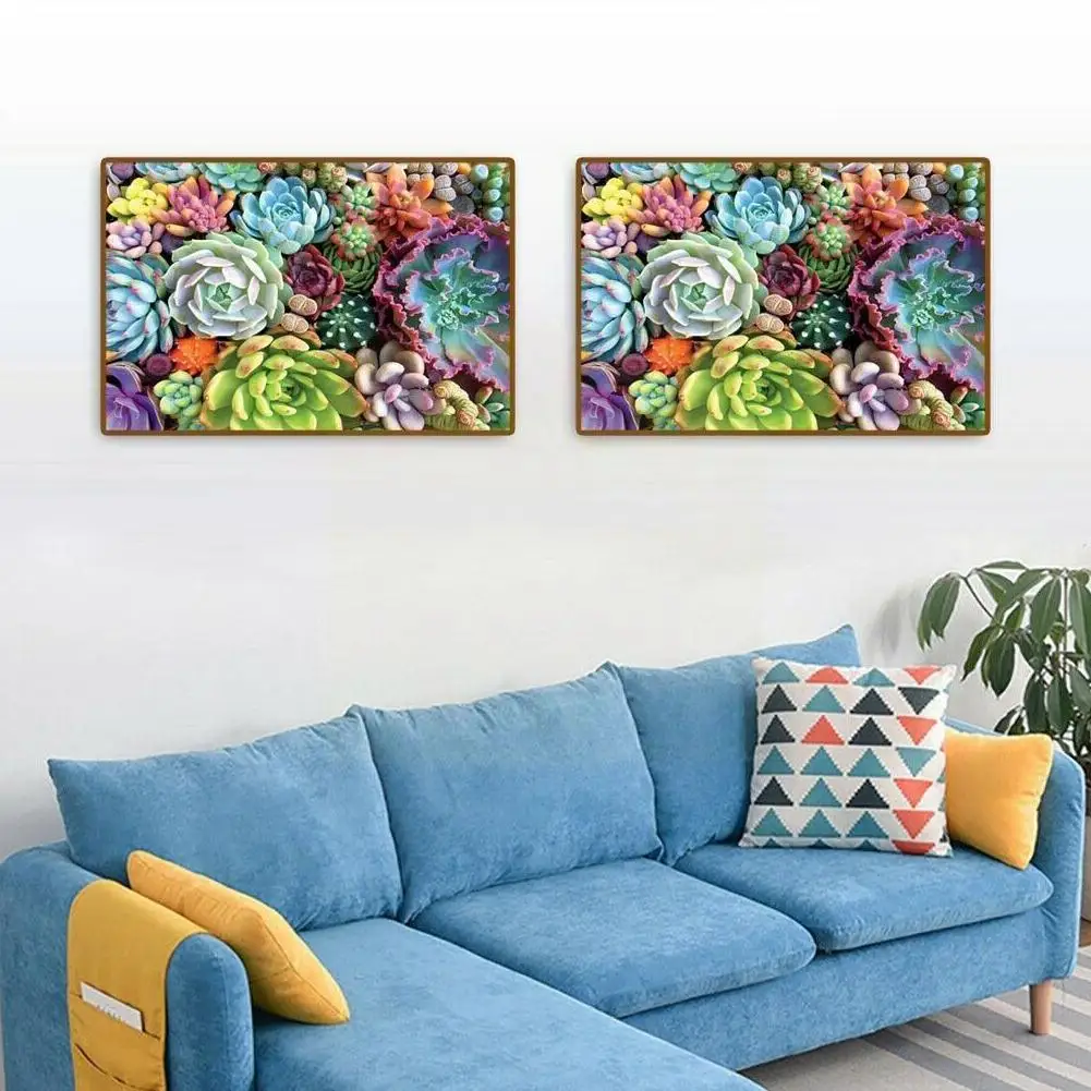 

Adult Children Puzzle 1000 Piece Household Succulent Plants Puzzle Large Landscape Puzzles For Adults Educational Toys N1s2