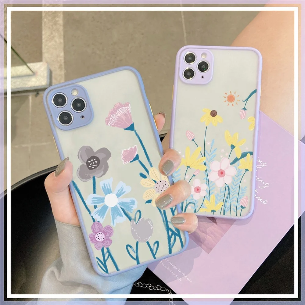 

CASE XIAOMI Note10 Lite Pro Redmi 9T 9 9A 9C 8 7 A3 Note 10 9 8 7 POCO F3 M3 X2 X3 K20 K30 K40 flower INS Girl feel camera