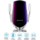 10 Вт быстрое автомобильное беспроводное зарядное устройство, держатель для IPhone 12Pro 10 11Pro Max Samsung S21 Ultra, Индукционная подставка для телефона с автоматической зарядкой