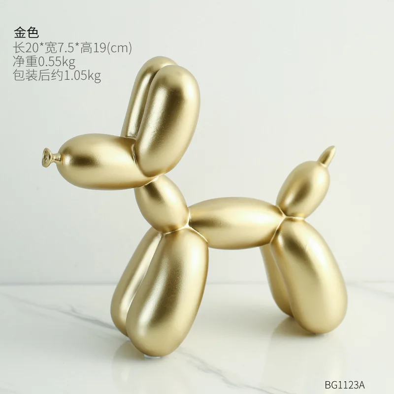 

Nordic style creative resin Balloon Dog ornaments