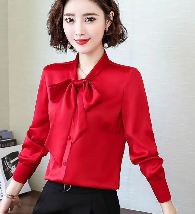 

2020 Women in spring and autumn Summer with New style fashion Long sleeve V-neck Chiffon shirt