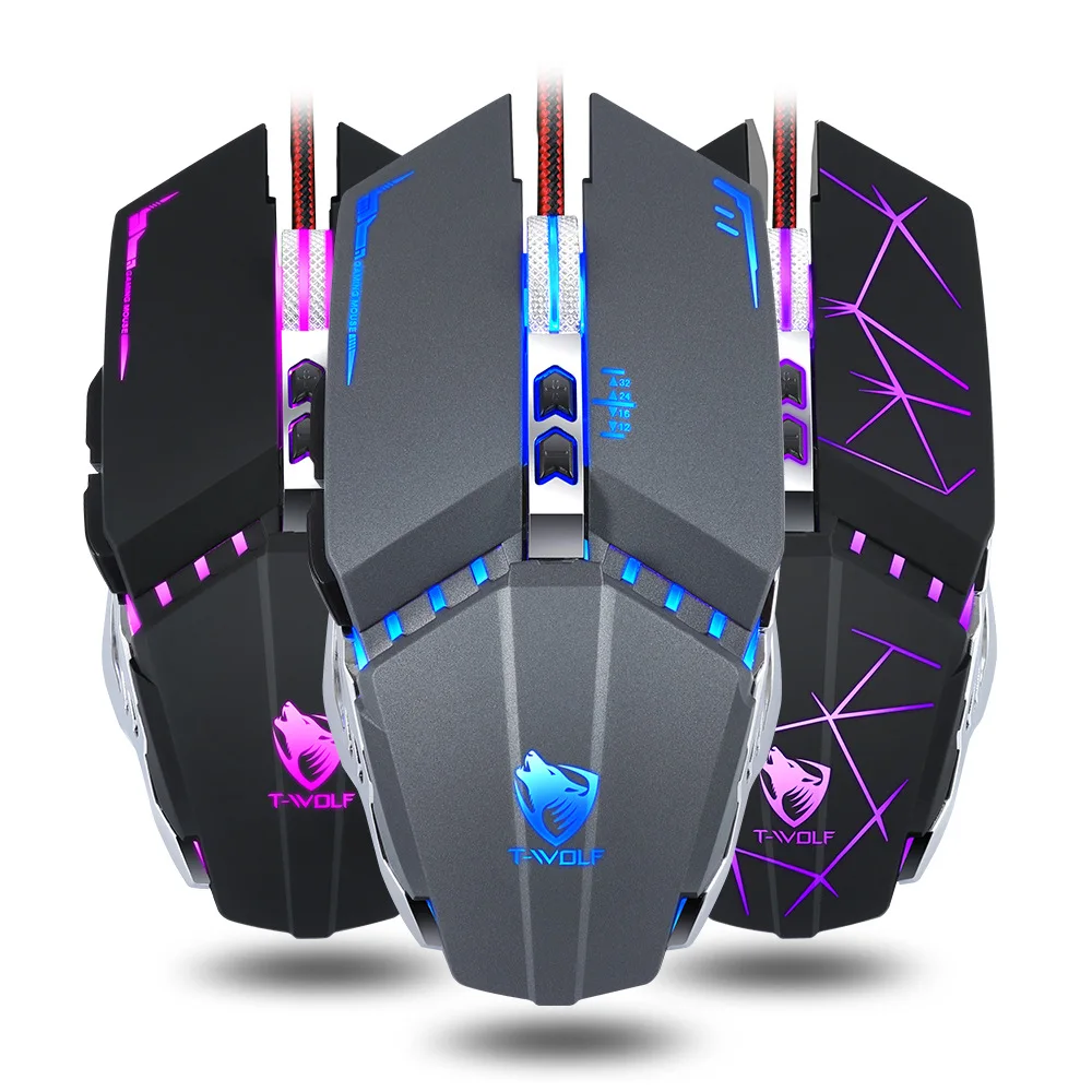 Игровая мышь Thunder Wolf V7 Wrangler механический игровой ноутбук настольный компьютер eat