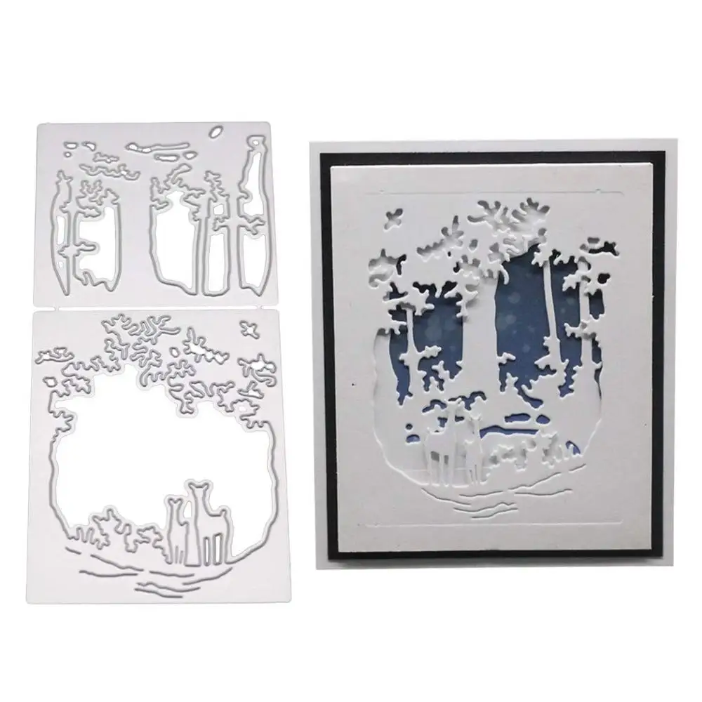 Рождество олень штампы металлические Вырубные новые для скрапбукинга Fustelle Новые