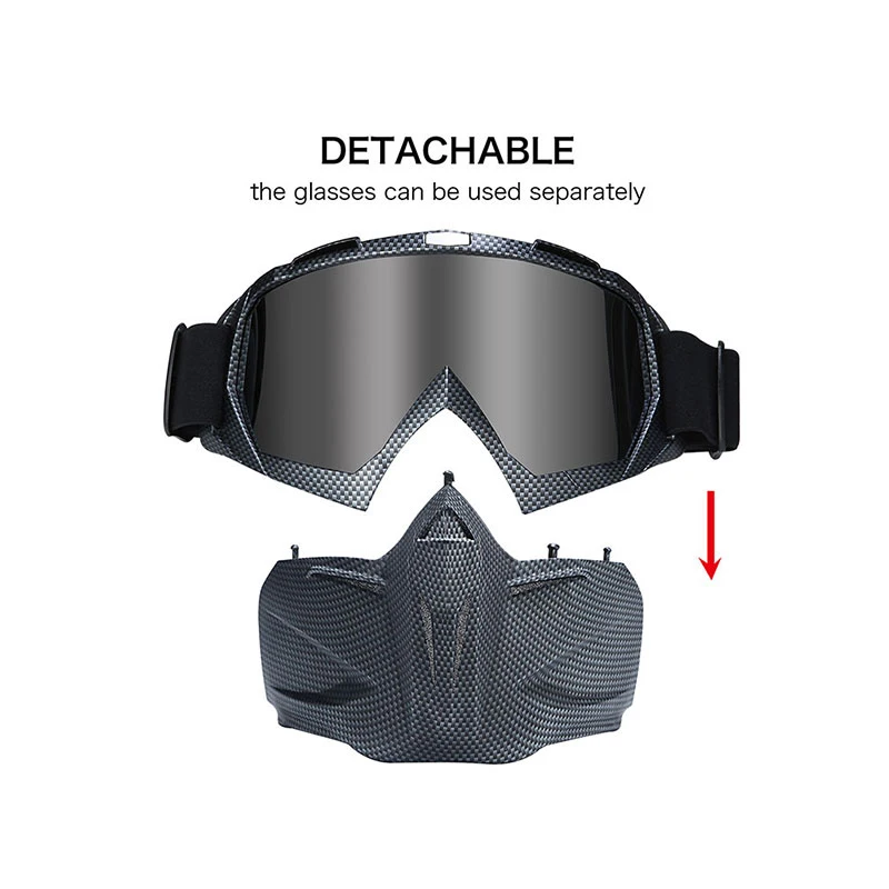 Очки мотоциклетные шлем для мотокросса съемные защита от УФ излучения Halley маска