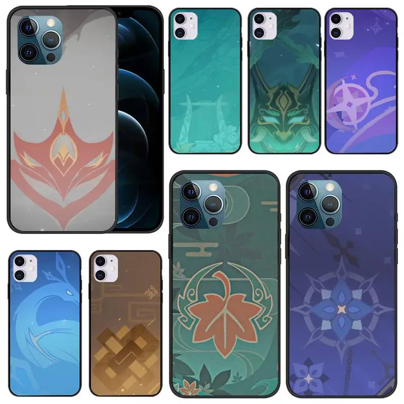 

genshin impact Phone Case for iphone 12 13 Mini SE 2020 5 5S 6 6S Plus 7 8 Plus X XR XS 11 Pro Max Fundas Coque cover