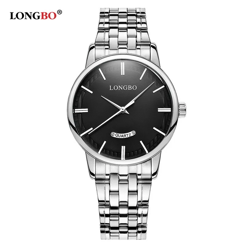 

LONGBO Long Bo authentic business steel belt men watch fashion simple waterproof quartz watch men 80232