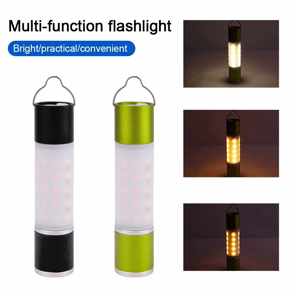 

USB Rechargeable Hanging Flashlight Zoomable High Lumens LED Torch 1800mAh Camping Tent Lamp Outdoor Emergency Night Light