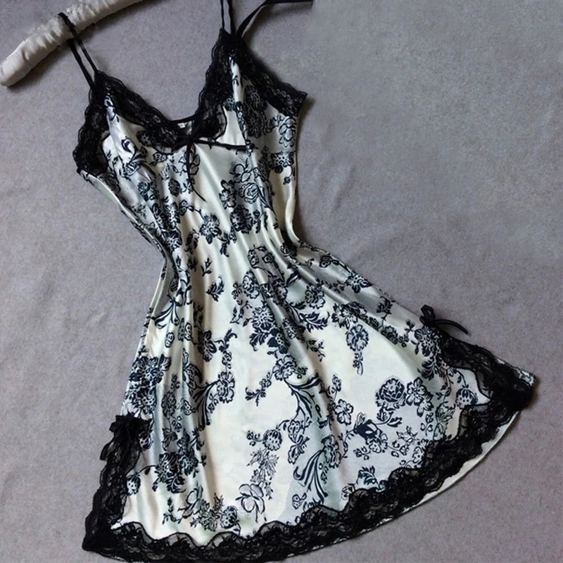 Атласный свитер с небрежным v образным вырезом Slippin nighties летняя ночная рубашка