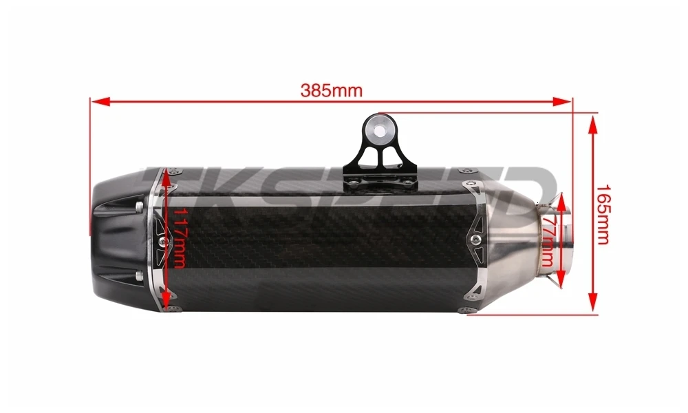 51 мм мотоцикл глушитель выхлопной трубы с глушителем CBR125 CB400 CBR250 CB250 CB400 CB600 CB1300 BN600