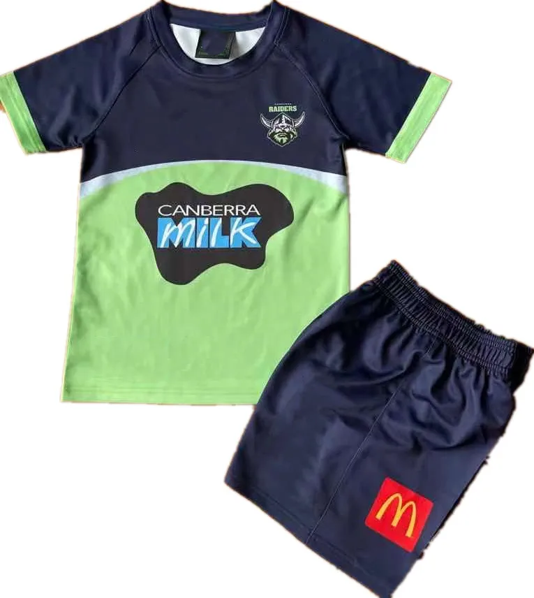 

2021 KIDS HOME RUGBY CANBERRA RAIDERS JERSEY PENRITH PANTHERS BRISBANE BRONCO MELBOURNE STORM JERSEY size:16-26