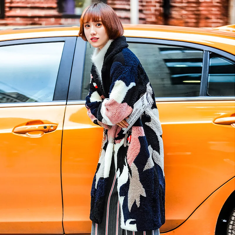 Пальто с натуральным мехом в американском и европейском стиле Верхняя одежда