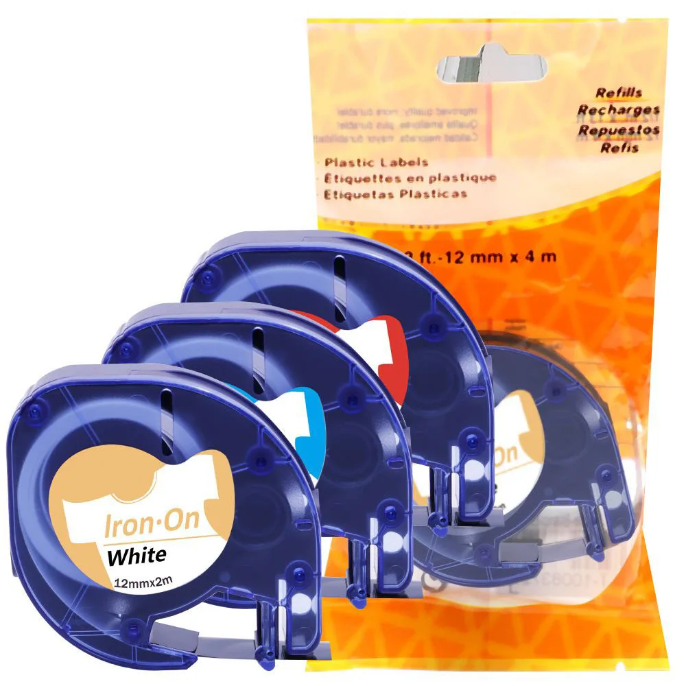 3 Pcs Mixed Color 3 шт. 18771 18775 для DYMO LetraTag Ткань Утюг на запечатанных лент для 18768 18779 18769 18773 18776 для DYMO Letratag принтеры этикеток - Цвет: 3 Pcs Mixed Color
