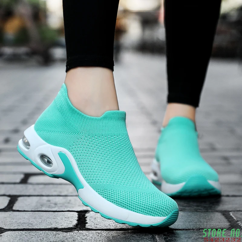 

Sneakers Women Tennis Shoes Breathable Comfortable Female Gym Shoes Lgihtweight Outdoor Sports Trainers Slip-on Tenis Femenino