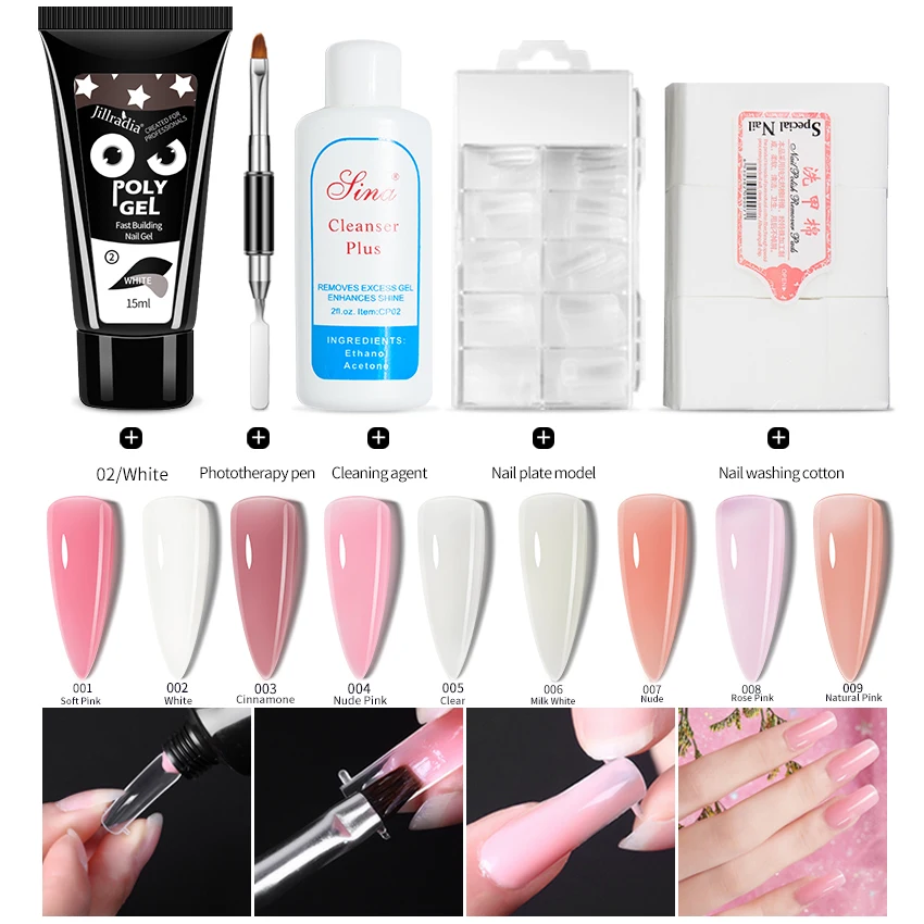 ROHWXY Building Nail Gel Kit For Painting Extension Set Manicure Design Poly UV DIY Art Tools | Красота и здоровье
