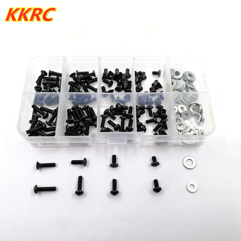 Коробка с винтами комплект винт круглой головкой для 1/10 HSP WLtoys HIMOTO Tamiya HPI