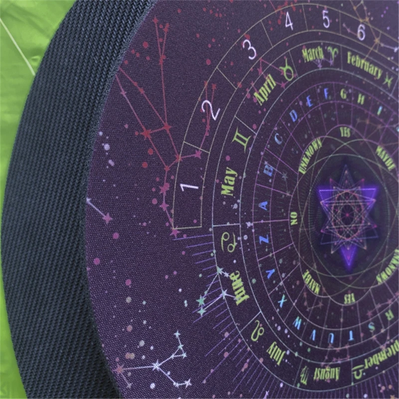 

Round Pendulum Divination Tablecloth Tarots Card Pad Runes Altar Table Cloth