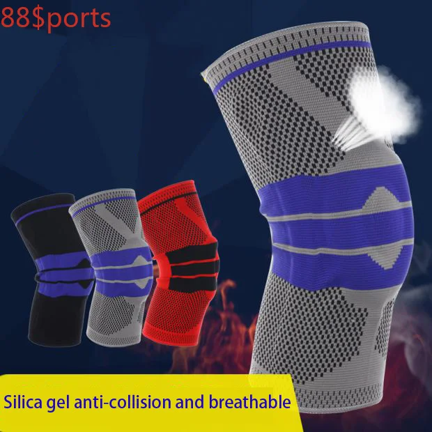 

1Pcs S-5XL Large Size Runing Hiking Nylon Silicon Padded Knee Pads Support Brace Patella Protector Kneepad For Fat Person