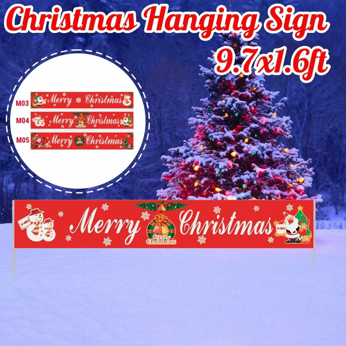

2021x48 см Рождественский баннер в виде Санта-Клауса, Счастливого Рождества, украшение для дома 2022 рождественские подвесные украшения, подарки, новый год