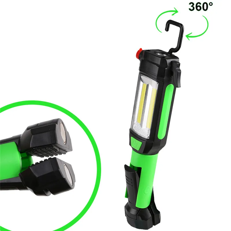 

New Magnetic Car Repairing Working Light Cob Led Flashlight Usb Charging Portable Lamp For Camping Climbing Hunting