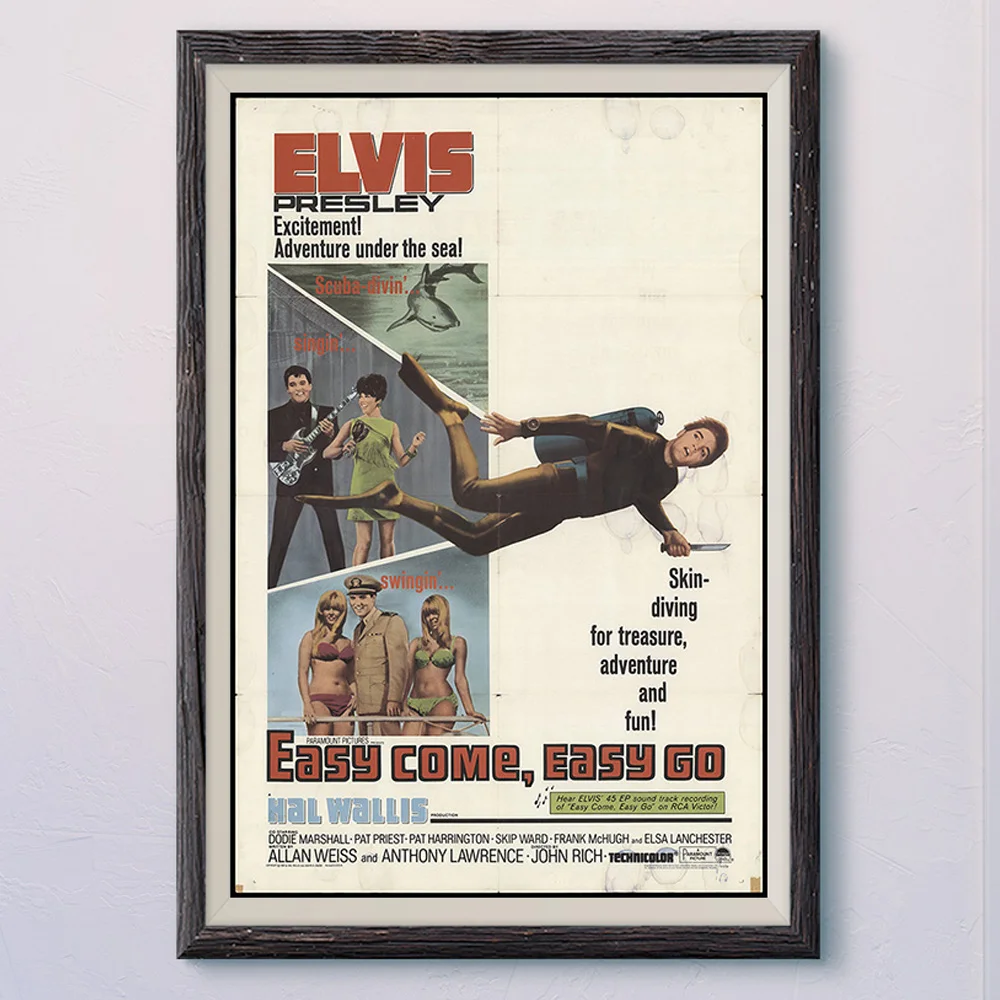 N080 EASY COME,EASY GO Винтаж, классическое кино ткань HD постер художественное украшение для дома в подарок