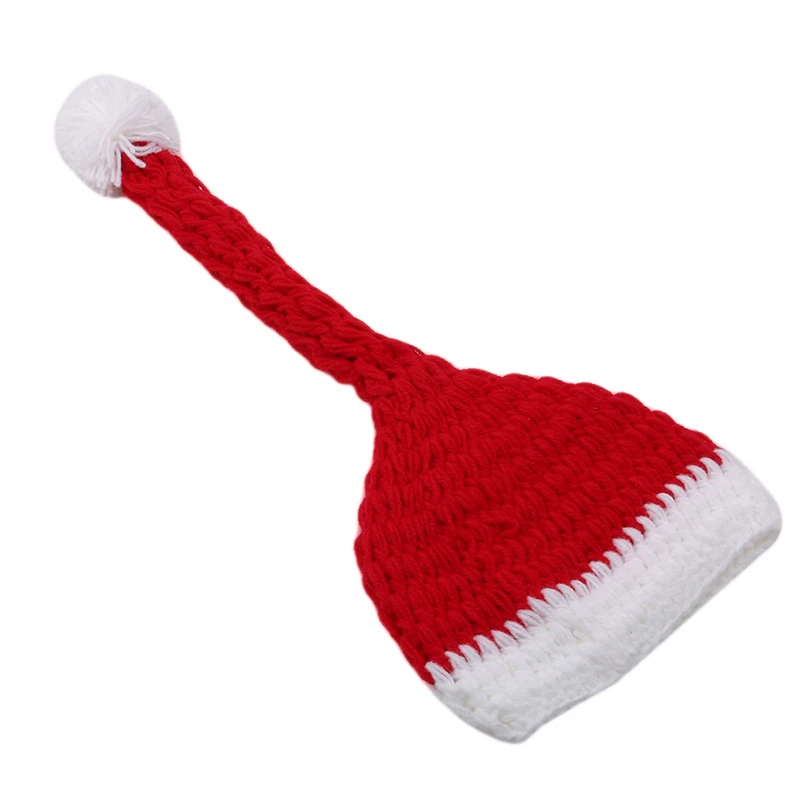 

Christmas Baby Crochet Hats Cap+Pant Christmas Baby Clothing Set Knitting Cute Hat Suit Children Newborn Baby Photography Props