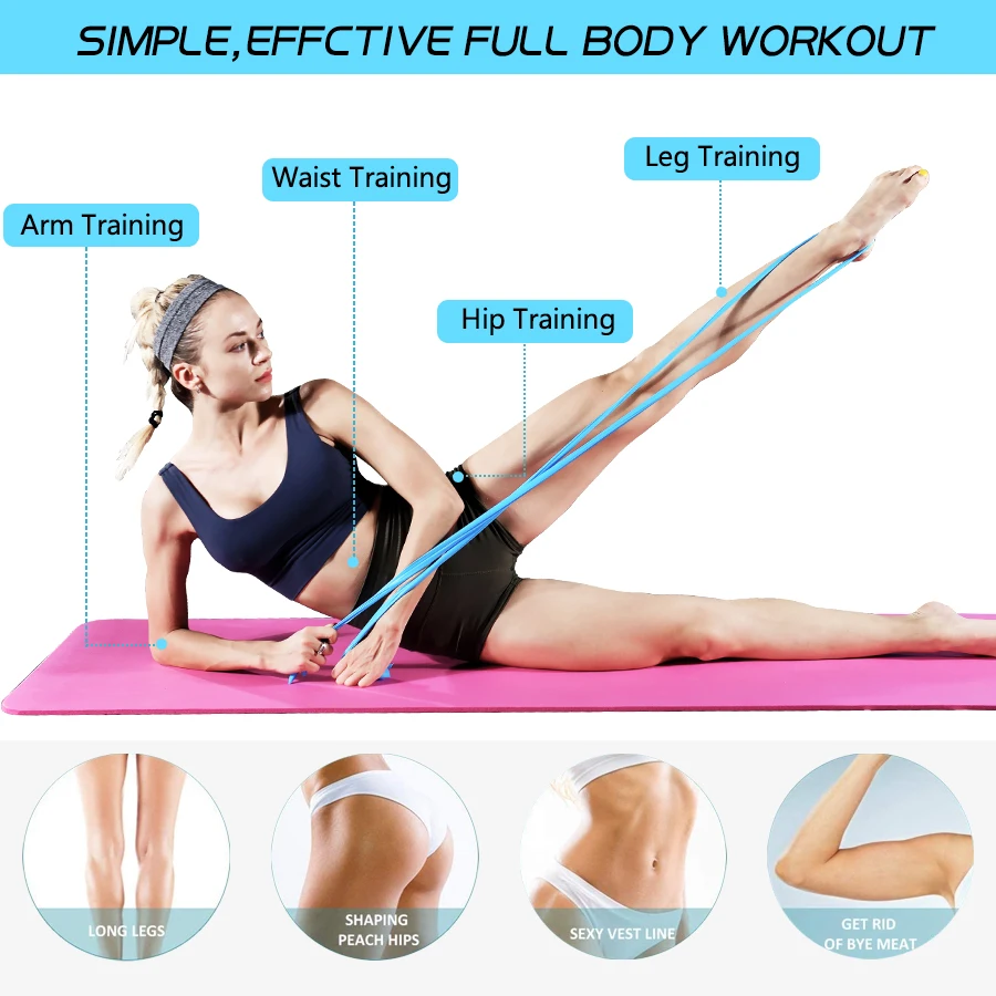 Спортивные Эспандеры для йоги тренировочная лента силовых тренировок