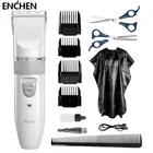 Электрическая машинка для стрижки волос xiaomi ENCHEN, профессиональный беспроводной триммер для мужчин, зарядка от USB, для парикмахеров