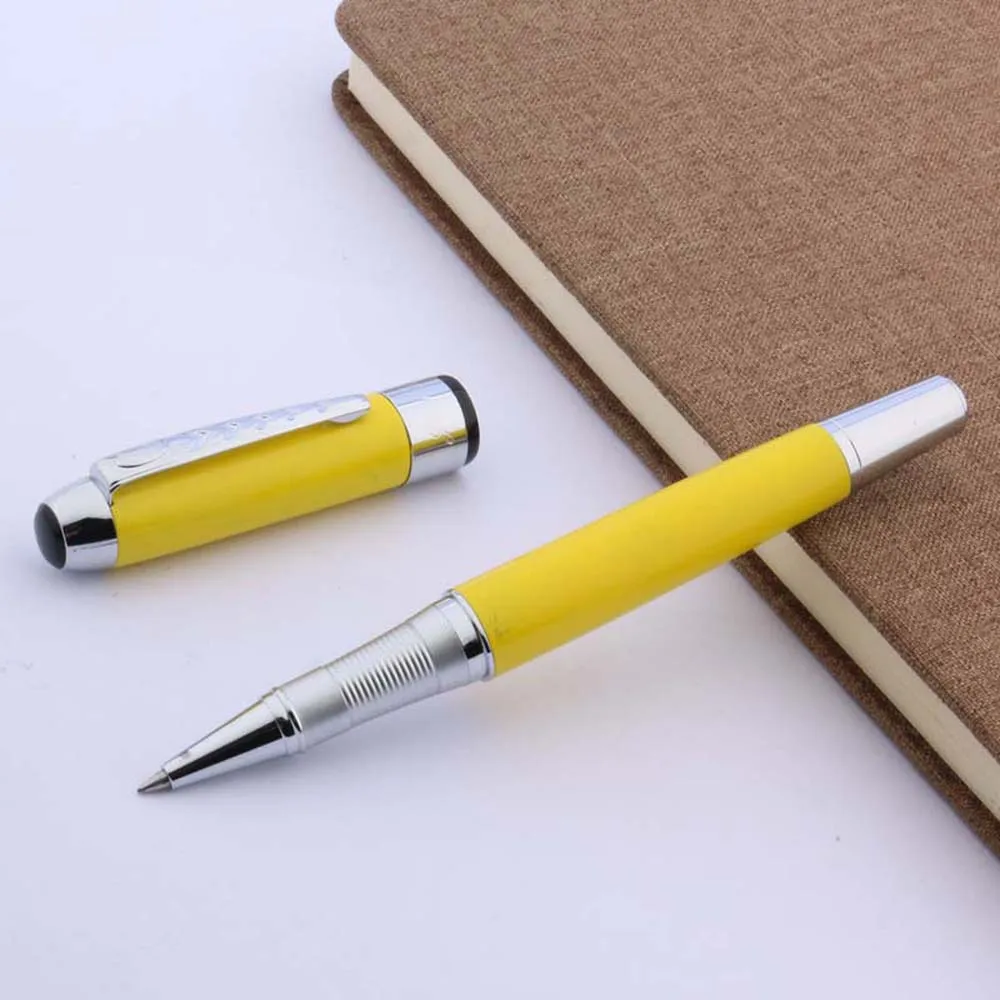 Высококачественные шариковые ручки JinHao 250 с желтыми и серебряными чернилами