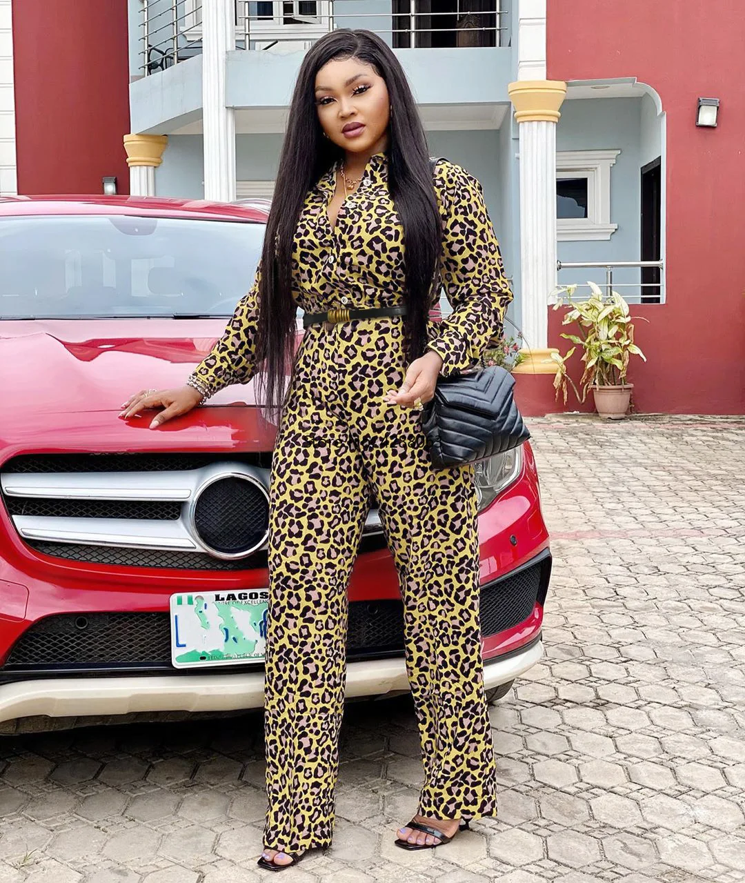 

2020 Autumn Sexy African Women Long Sleeve Printing Jumpsuit African Clothing American Clothing African Clothes for Women