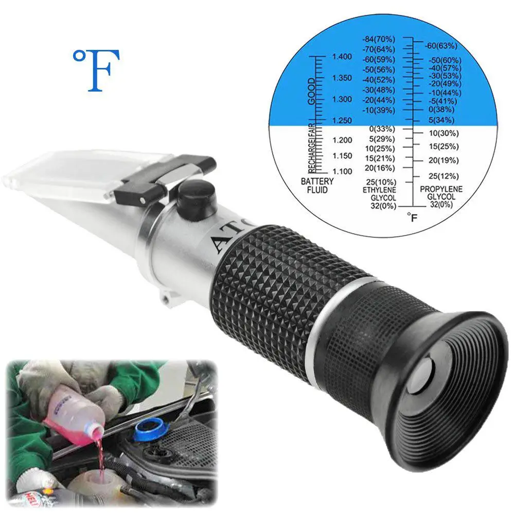 

Automatic Car Vehicle Battery Antifreeze Fluids Refractometer Glycol Tester