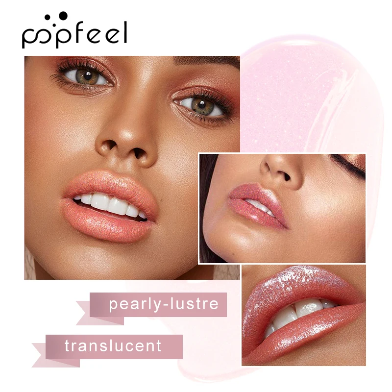 POPFEEL, масло для губ, уменьшающее линии губ, восстанавливающее, увлажняющее, эластичное, долговременный увлажнитель, блеск для губ, Уход за губами