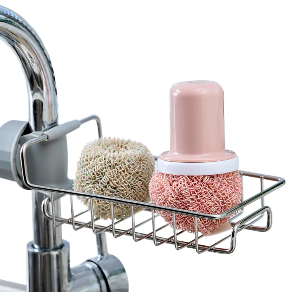 Подвесная стойка для хранения на раковину из нержавеющей стали держатель зажим