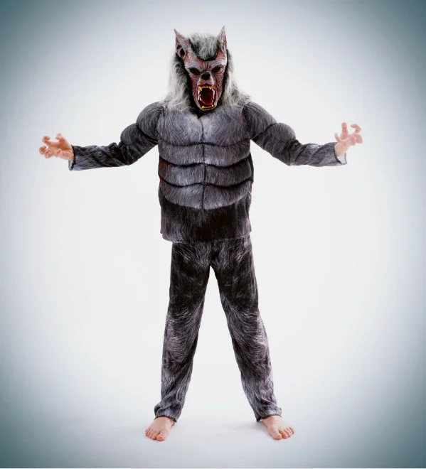 Детские костюмы для косплея на Хэллоуин с волком детская одежда школьных